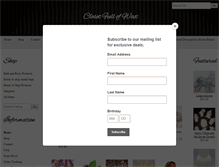 Tablet Screenshot of closetfullofwax.com